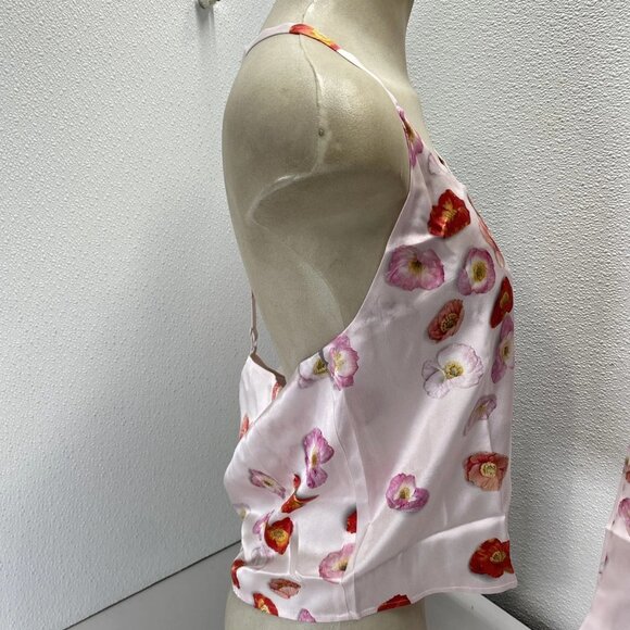 NEW LUNYA Women’s Washable Silk Cami Pant Lounge Set – California Poppy – Size M - Picture 2 of 13